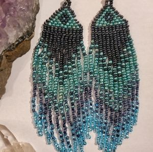 Seed bead earrings